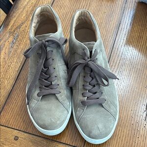Tod's Men's Taupe Suede Sneakers